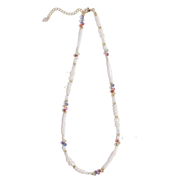 Colorful Baroque Pearl Necklace