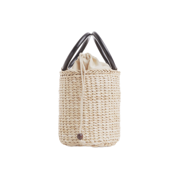 Handmade Straw Bucket Bag