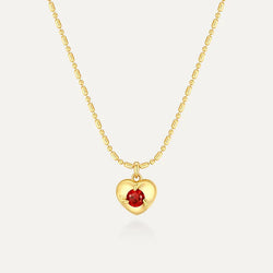 Heartbeat Zircon Necklace