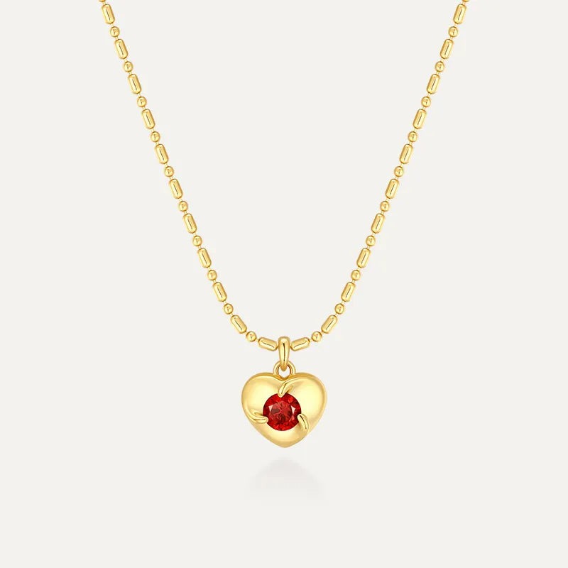 Heartbeat Zircon Necklace