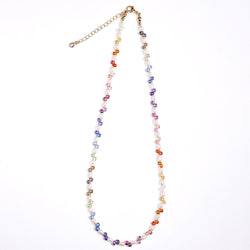 Rainbow Drop Bead Freshwater Pearl Necklace